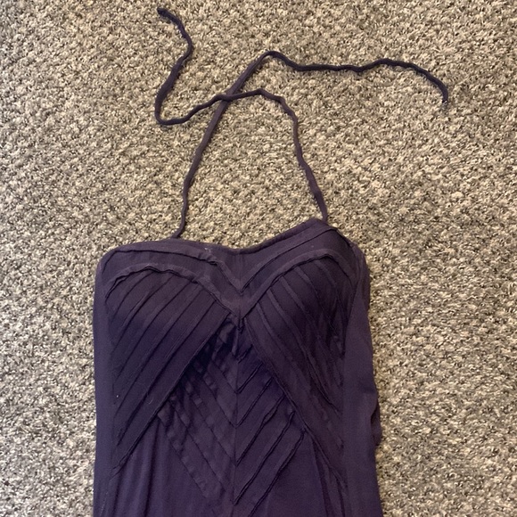 Purple and coral ombré halter maxi dress. SIZE S. - Picture 2 of 3